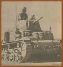 Italsk tank v Libyjsk pouti. Klikni pro zvten.